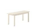 Linear Bench Outdoor, L 110 x W 39 cm, White