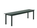 Linear Bench Outdoor, L 170 x W 39 cm, Dark green