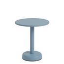Linear Steel Coffee Table, Ø 42 x H 47 cm, Pale blue