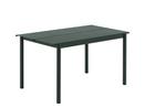 Linear Table Outdoor, L 140 x W 75 cm, Dark green