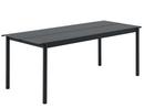 Linear Table Outdoor, L 200 x W 75 cm, Black