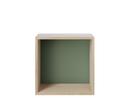 Mini Stacked, M (33,2 x 33,2 x 26 cm), Oak/backboard dusty green