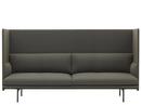 Outline Highback Sofa, 3 Seater, Fabric Fiord 961 - Greyish-green