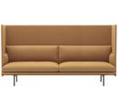 Outline Highback Sofa, 3 Seater, Fabric Vidar 472 - Mustard