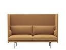 Outline Highback Sofa, 2 Seater, Fabric Vidar 472 - Mustard