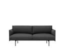 Outline Sofa, 2 Seater, Fabric Remix 163 - Grey