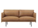 Outline Studio Sofa, Leather cognac