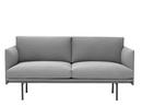 Outline Studio Sofa, Fabric Steelcut Trio grey