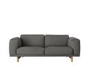Rest Sofa, 2 Seater, Fabric Remix 163 - Grey
