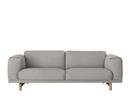 Rest Sofa, 3 Seater, Fabric Hallingdal light grey