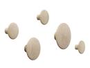 The Dots Set of 5, Natural oak