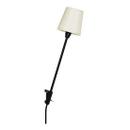 Rosi Lamp, Aluminium black anodised, Ecru