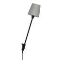 Rosi Lamp, Aluminium black anodised, Light grey