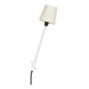 Rosi Lamp, Aluminium silver anodised, Ecru