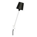 Rosi Lamp, Aluminium silver anodised, Black