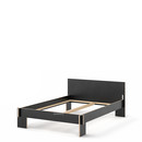 Siebenschläfer, 140 x 200 cm, With headboard, Black, Without slatted base