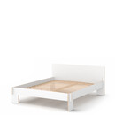 Siebenschläfer, 160 x 200 cm, With headboard, White, With rollable slatted base