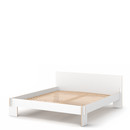 Siebenschläfer, 180 x 200 cm, With headboard, White, With rollable slatted base