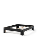 Tagedieb, 160 x 200 cm, Without headboard, FU (plywood, birch) black, Steel, powder coated, Without slatted base