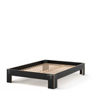 Tagedieb, 160 x 220 cm, Without headboard, FU (plywood, birch) black, Anthracite, With rollable slatted base