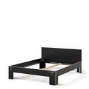 Tagedieb, 180 x 200 cm, With headboard, FU (plywood, birch) black, Anthracite, Without slatted base