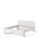 Tagedieb, 180 x 200 cm, With headboard, FU (plywood, birch) white, Light grey, Without slatted base