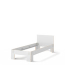 Tagedieb, 90 x 220 cm, With headboard, FU (plywood, birch) white, Light grey, Without slatted base