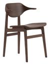 Bufala Dining Chair, Dark smoked oak, Without seat cushion