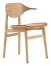 Buffalo Dining Chair, Natural oak, Dunes leather camel