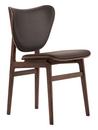 Elephant Dining Chair, Dark smoked oak, Dunes leather dark brown