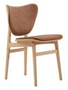 Elephant Dining Chair, Natural oak, Dunes leather rust