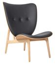 Elephant Lounge Chair, Dunes leather anthracite, Natural oak
