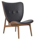 Elephant Lounge Chair, Dunes leather anthracite, Light smoked oak
