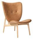 Elephant Lounge Chair, Dunes leather camel, Natural oak