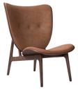 Elephant Lounge Chair, Dunes leather rust, Dark stained oak