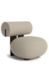 Hippo Lounge Chair, Fabric Hallingdal off-white, Dark smoked oak