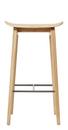 NY11 Bar Stool, Kitchen version: seat height 65 cm, Natural oak, Without seat cushion