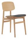 NY11 Dining Chair, Natural oak - Ultra leather black
