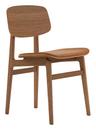 NY11 Dining Chair, Light smoked oak - Dunes leather cognac