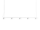 Blush Rail Pendant, 5 Shades, White