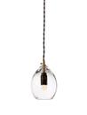 Unika Pendant Lamp, Small (H 13,6 x Ø 10,5 cm), Transparent