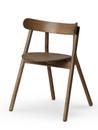 Oaki Dining Chair, Smoked oak, Without seat pad