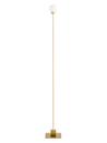 Snowball Floor Lamp, Brass