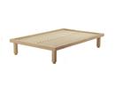 Kaya Bed, 160 x 200 cm (Medium), Waxed oak