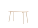 Meyer Color Dining Table, 120 x 60 cm, Waxed ash with white pigment