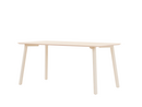 Meyer Color Dining Table, 160 x 80 cm, Waxed ash with white pigment