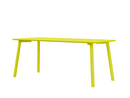 Meyer Color Dining Table, 180 x 80 cm, Sulfur yellow ash