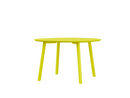 Meyer Color Dining Table, Ø 115 cm, Sulfur yellow ash