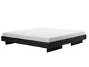 Zians Bed, 200 x 200 cm (XLarge), Without headboard, Black stained oak