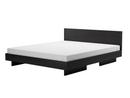 Zians Bed, 180 x 200 cm (Large), With headboard, Black stained oak